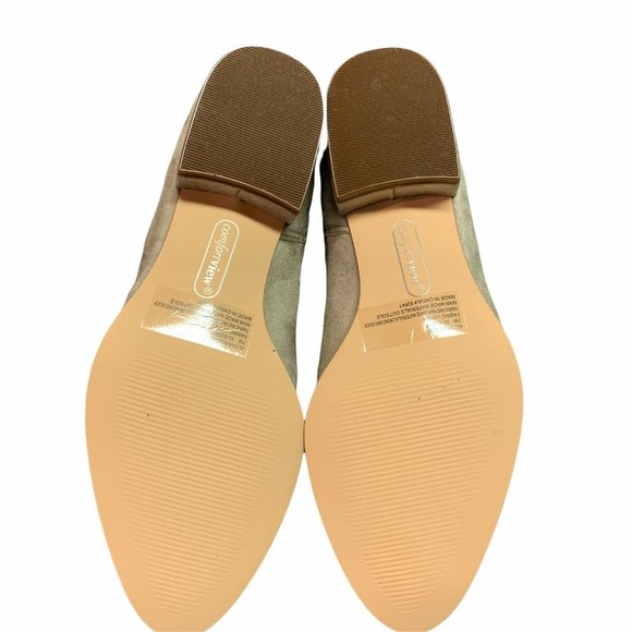 Comfortview Alivia Bootie Ivory Sz 7W Stretch Suede Like Block Heel - Picture 5 of 8